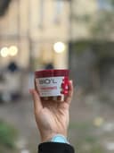 ماسک مو کاسه ای انار کراتینه، موهای رنگ شده بیول